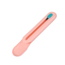 1Draagbare Kattenlepel Plastic Roze