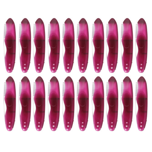 20St Compacte Reistandenborstels Met Opvouwbaar Design