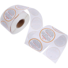 500pcs Removable Candle Jar Decals Paper Stickers White Adhesive Easy to Use Safety Warning Labels