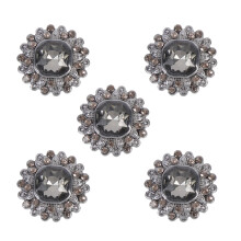 5St Exquise Zinklegering Knopen Met Strass Voor Jas En Kleding