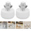 4pcs Rubber Roller Skate Toe Stoppers Adjustable Brake Pads 8