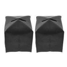 2St Multifunctionele PU Tissue Box Cover Voor Woon- En Slaapkamer
