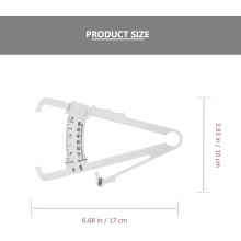 Calibrador de pliegues cutáneos portátil de 4 piezas para medir la grasa corporal en hombres y mujeres. Herramienta de medición precisa.