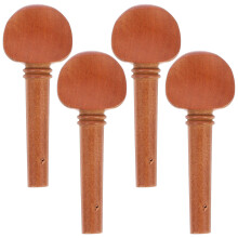 4St Professionele Violin Stemknoppen Lichtbruin Met Visoog Inleg