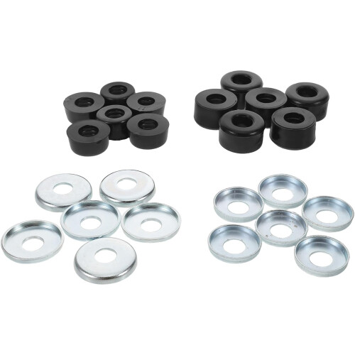 Rollschuh-Stoßdämpfer-Set mit Kunststoff-Vibrationsdämpfern und Achsbuchsen
