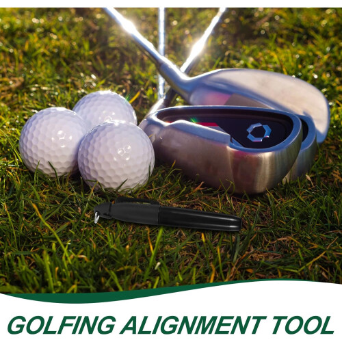 Golf Ball Line Marking Pens 4pcs Set Black Triangle Hook Alignment Tools Golf Supply 2