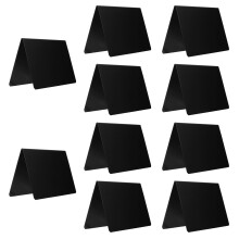 10St Mini Krijtborden Voor Tafels, Bruiloft En , Zwart PVC