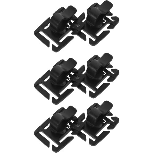 6pcs Drinking Water Bag Pipe Fixing Clip Water Bottle Backpack Holder