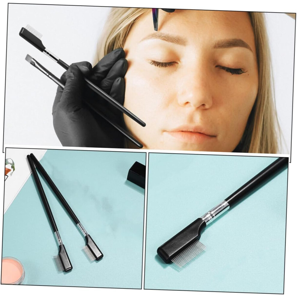 Hkhbjs 4Pcs Eyelash Comb Mascara Comb Lash Separator Brush Stainless Steel Eyelash Brush Lash Separator