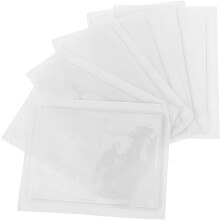stuks zelfklevende, transparante plastic kaarthouders/etikethouders voor verticale toepassingen