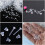 300pcs Earring Studs and Backs Set, 3mm Flat DIY 4mm Safety Stoppers, Suitable 3