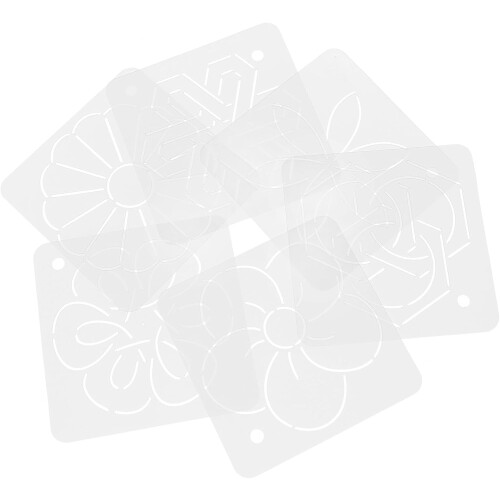 Set van 6 multifunctionele quiltstencils en naaipatronen voor patchworkquilts