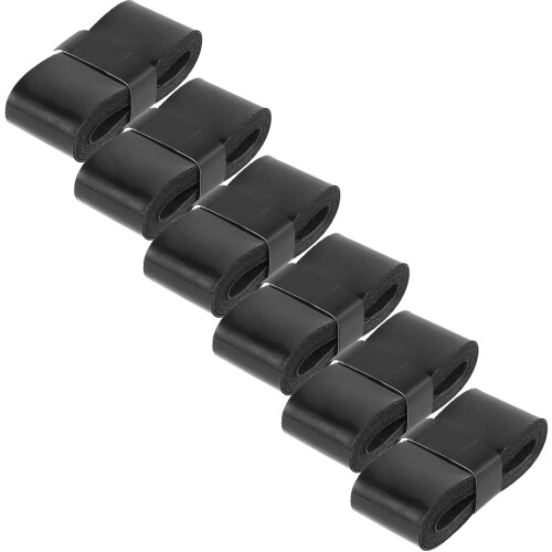 Drum Stick Wrap Tape Comfortable Grip Pu Material Black 6 Rolls Multifunctional Application