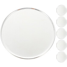 6 segnapalline da golf argento, 25 mm, piatti, con clip per cappello, accessori da golf per putting e gioco sul campo.