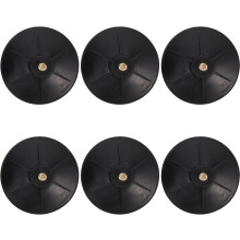 6 stk. sugekoppbase for boksesekk med skruer, 8,5 cm diameter, reservefester for tunge sekker