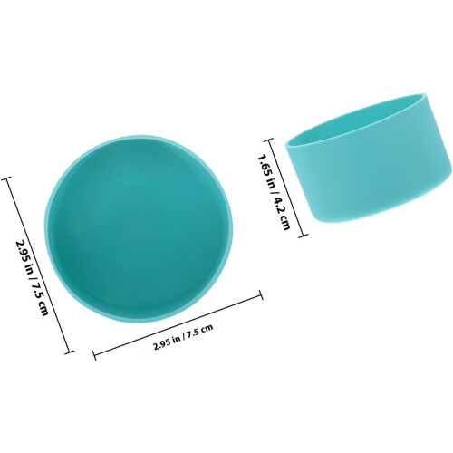 5pcs Silicone Bottle Bottom Protector Boot, Non-Skid Reusable Water Bottle Cover 1