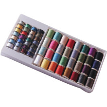 Ensemble de 60 fils à coudre colorés en polyester pour broderie à la main et à la machine, quilting et kit de couture domestique