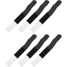 Lot de 6 sangles de fixation en nylon pour skis et snowboard, avec adhésif.