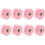 8pcs Double Row Roller Skate Wheels with LED Lights and Bearings 1