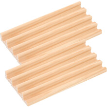 bases de madera para dominó de 19 cm con soportes para letras del alfabeto, bandejas de escritorio multifuncionales.