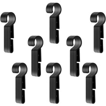 8 pezzi Fibbia per faro Clip per luce casco Clip in plastica antiscivolo per casco
