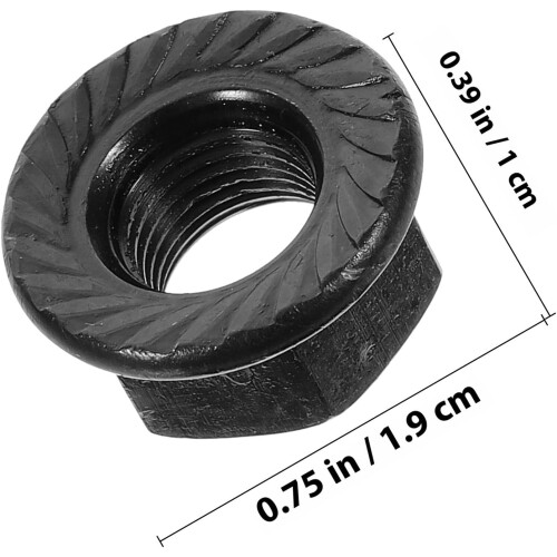 8pcs Bicycle Axle Nuts and Flange Nuts Kit with Hanger Washers 1