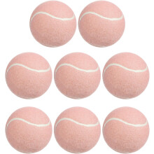 8 stk. rosa treningstennisballer for nybegynnere, gummihoppeøvelsesballer