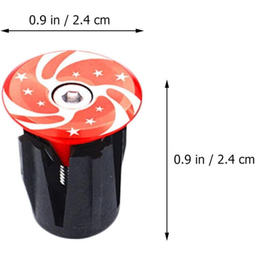 4 embouts de guidon rouges en alliage d'aluminium pour VTT 1