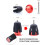 4 embouts de guidon rouges en alliage d'aluminium pour VTT 3