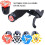4 embouts de guidon rouges en alliage d'aluminium pour VTT 6