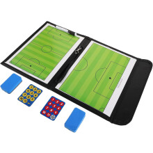 Tragbare, magnetische, abwischbare Fußballtafel mit Trainingsanleitung, trockener, komfortabler PU-Griff