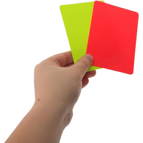4 Sets Soccer Referee Kit with Red and Yellow Cards and Training Whistle 2