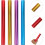 Set di 4 bastoncini da corsa in lega di alluminio da 2,7 cm, leggeri e multicolore. 8