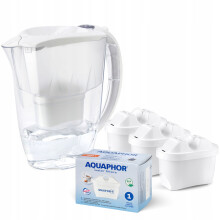 Aquaphor Amethyst 2,8L filterkande + 3 patroner, hvid