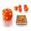 D6 1,1 cm RPG Orange Sekssidet Terning 1