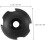 10pcs Black Kayak Elastic Rope Pulling Buckle Screws, Plastic Kayaking Deck Ring Replacement Parts 2