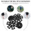 8Pcs Hiking Pole Accessories Set Trekking Pole Rubber Tips Snow Mud Baskets Walking 3
