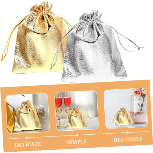 40pcs Drawstring Jewelry Bags for Packaging Small Bags Lightweight Drawstring Storage Sacks 2