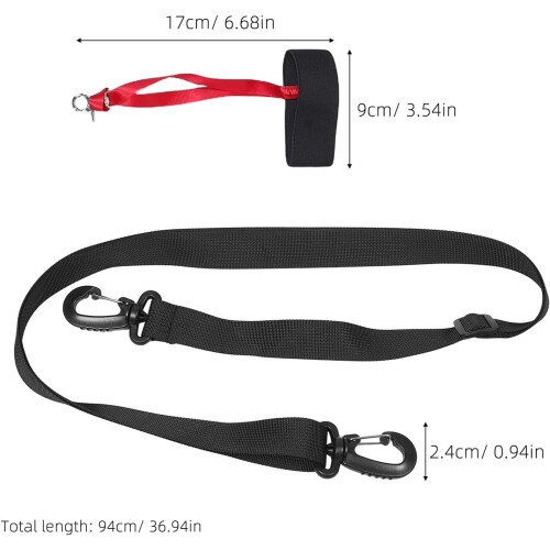 Cinghie da polso per guanti da sci, snowboard e sci, cinturino di sicurezza per guanti unisex, per uomo e donna. 1