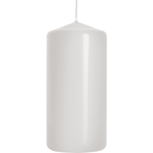 Hvidt cylinderlys 5x10cm 1 stk.