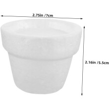 5pcs Foam Flowerpot Insert White Craft Foam Round Shape Easy to Use Multipurpose Stylish Simple Design