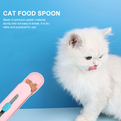 1Draagbare Kattenlepel Plastic Roze 2
