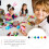 50pcs 6-in-1 Empty Acrylic Paint Pots Plastic Paint Strips Pod Storage Containers 4