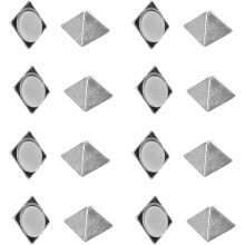 18 crampons triangulaires en alliage de zinc pour snowboard et ski en extérieur