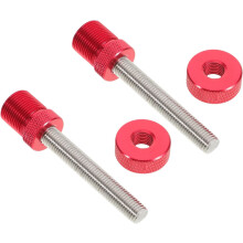2Pcs Bicycle Crankset Anti-Drop Fixing Rod with Square Taper Bottom Bracket Sleeve Red
