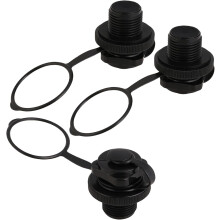 3 tapones de rosca espiral de repuesto para válvulas de aire de botes inflables, para kayaks, canoas, balsas y botes pequeños.