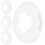 4Pcs Plastic Flywheels .1" Chainwheel Protective Cover with Brake Disc Guard 1