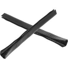 2 stuks 22 cm zwarte rubberen ribbelrails skateboard beschermbumpers