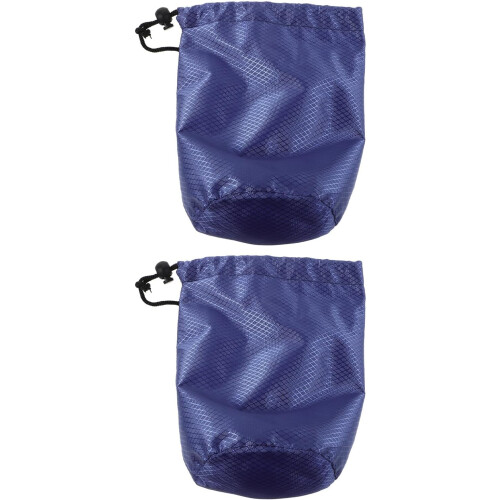 2pcs Oxford Cloth Drawstring Clothes Organizer Sack Stuff Bag Down Jacket Storage Packing Travel Compression