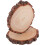 2 discos redondos de madera de corteza natural sin acabado 1